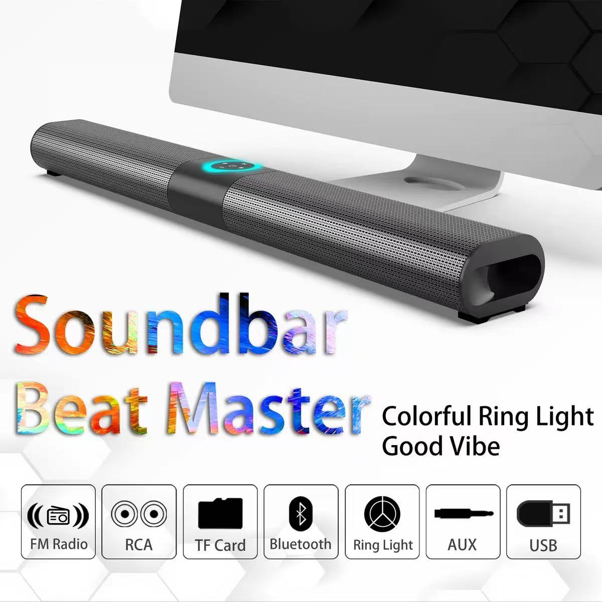 Home Cinema Wall Lights - BS-20 Soundbar Wireless Card Bluetooth Speaker