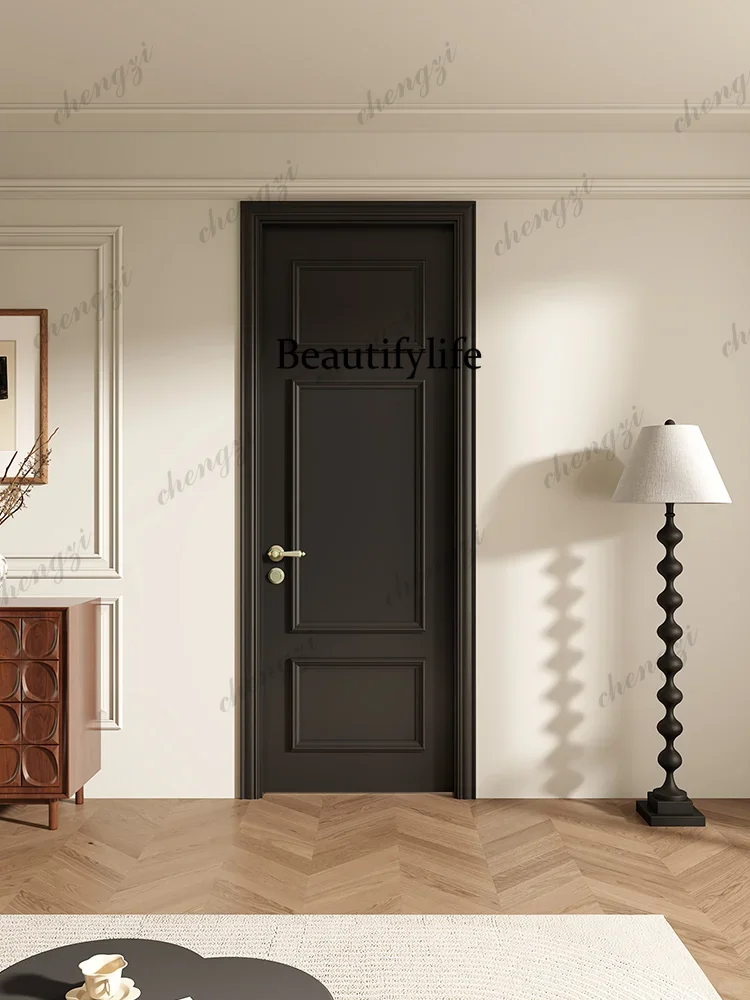 Home Cinema Interiors - Y136 Customized High-Grade Wooden Door Home