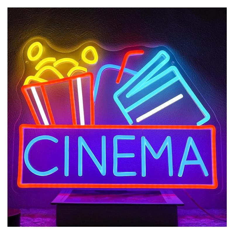 Home Cinema Wall Lights - Cinema Neon Sign USB Powered Dimmable