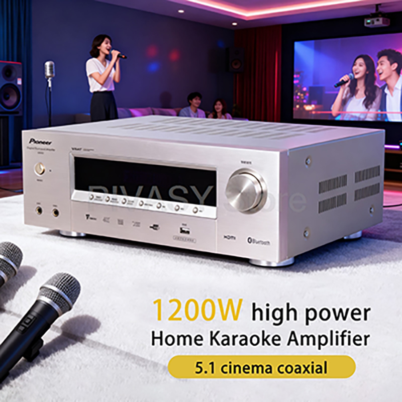 Home Cinema Hdmi - 1200W Amplifier Bluetooth Amp SNR85dB Sound