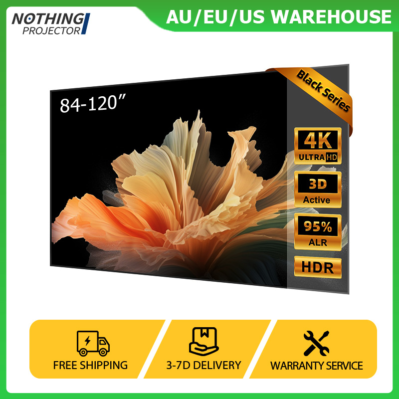 Home Cinema Ultra Short Throw Projector - NothingProjector Black Series 100-120 Inch ALR