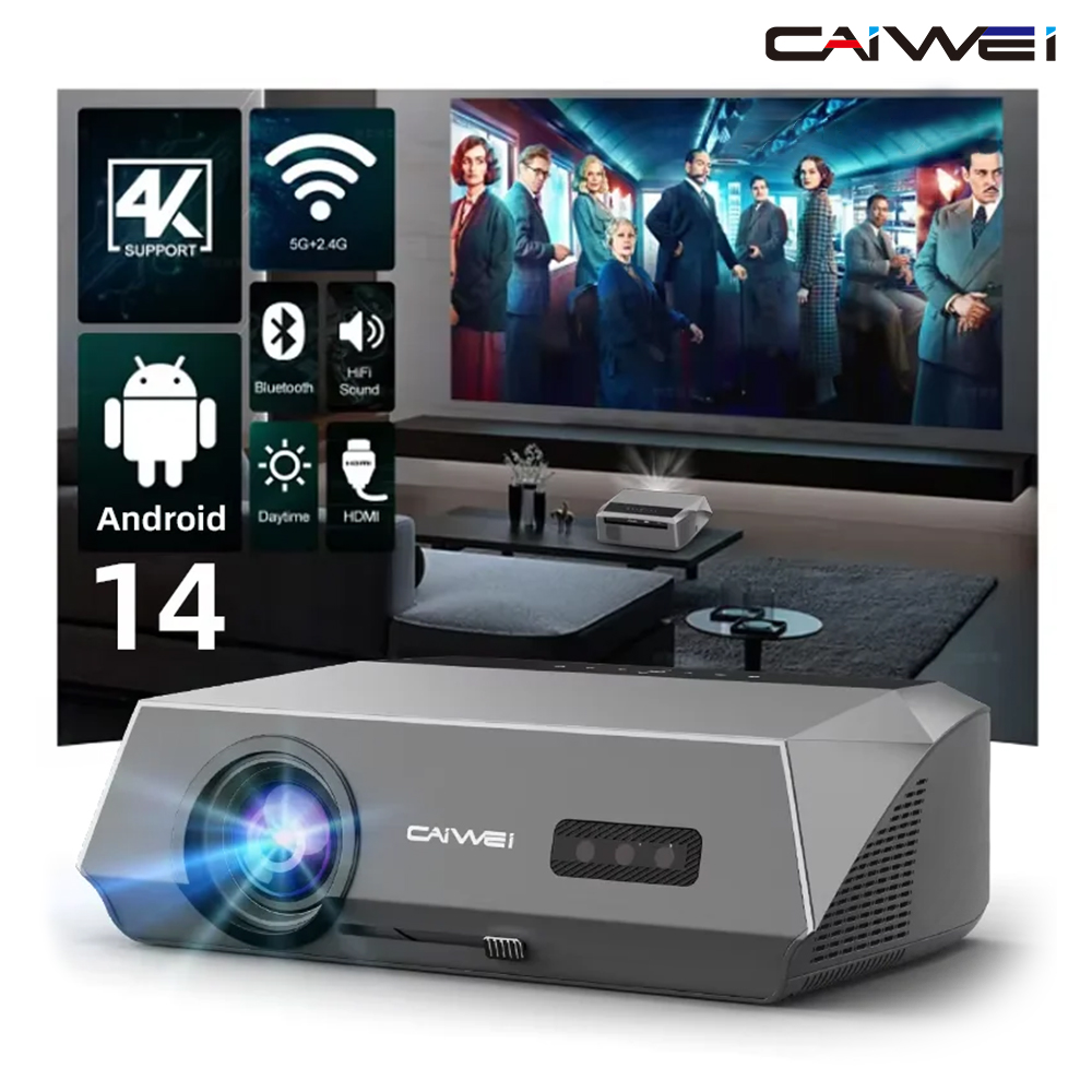 Home Cinema Hdmi - CAIWEI A10Q Projector 4K Full HD