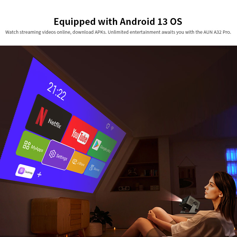 AUN Android Projector A32 Pro  - Home Cinema Hdmi 评论和价格