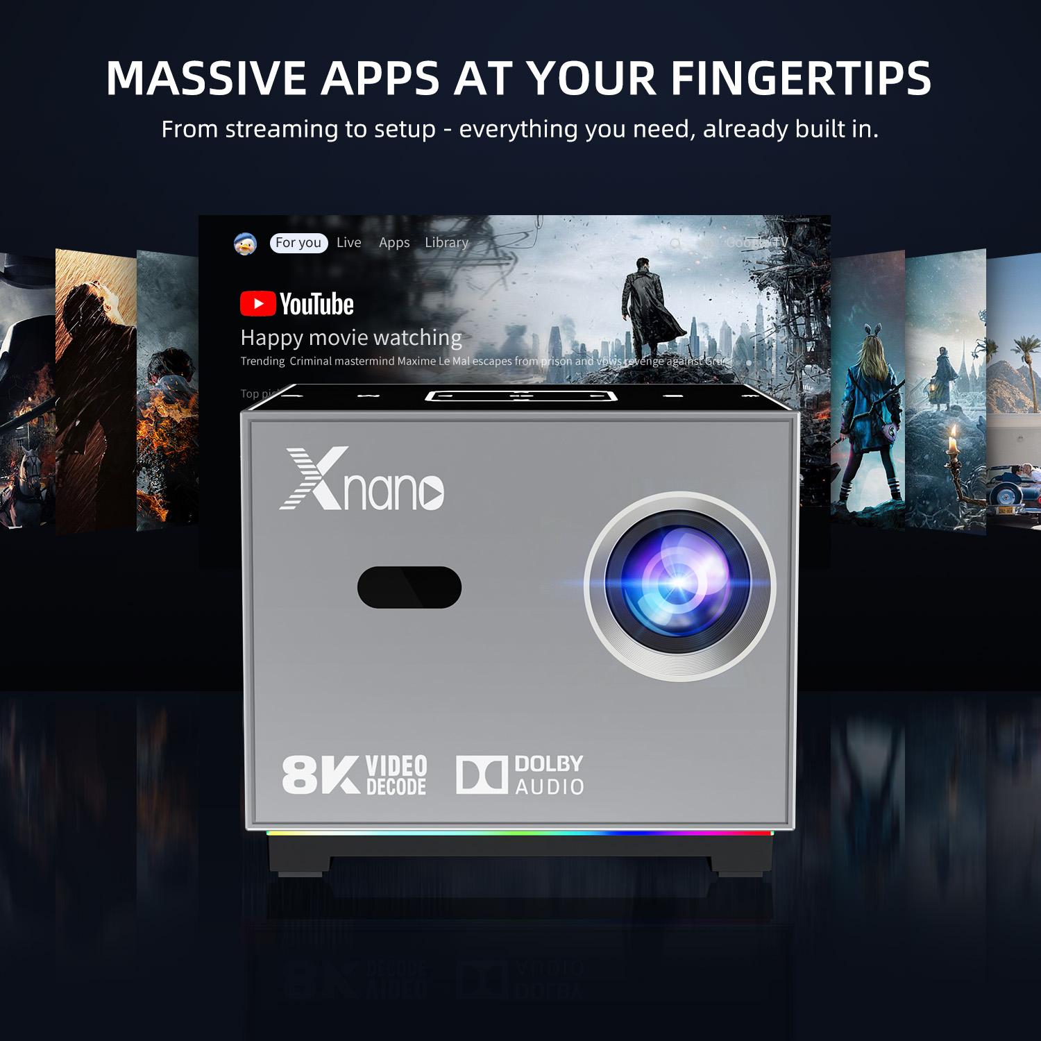Xnano Portable Smart Projector - Home Cinema Hdmi 评论和价格