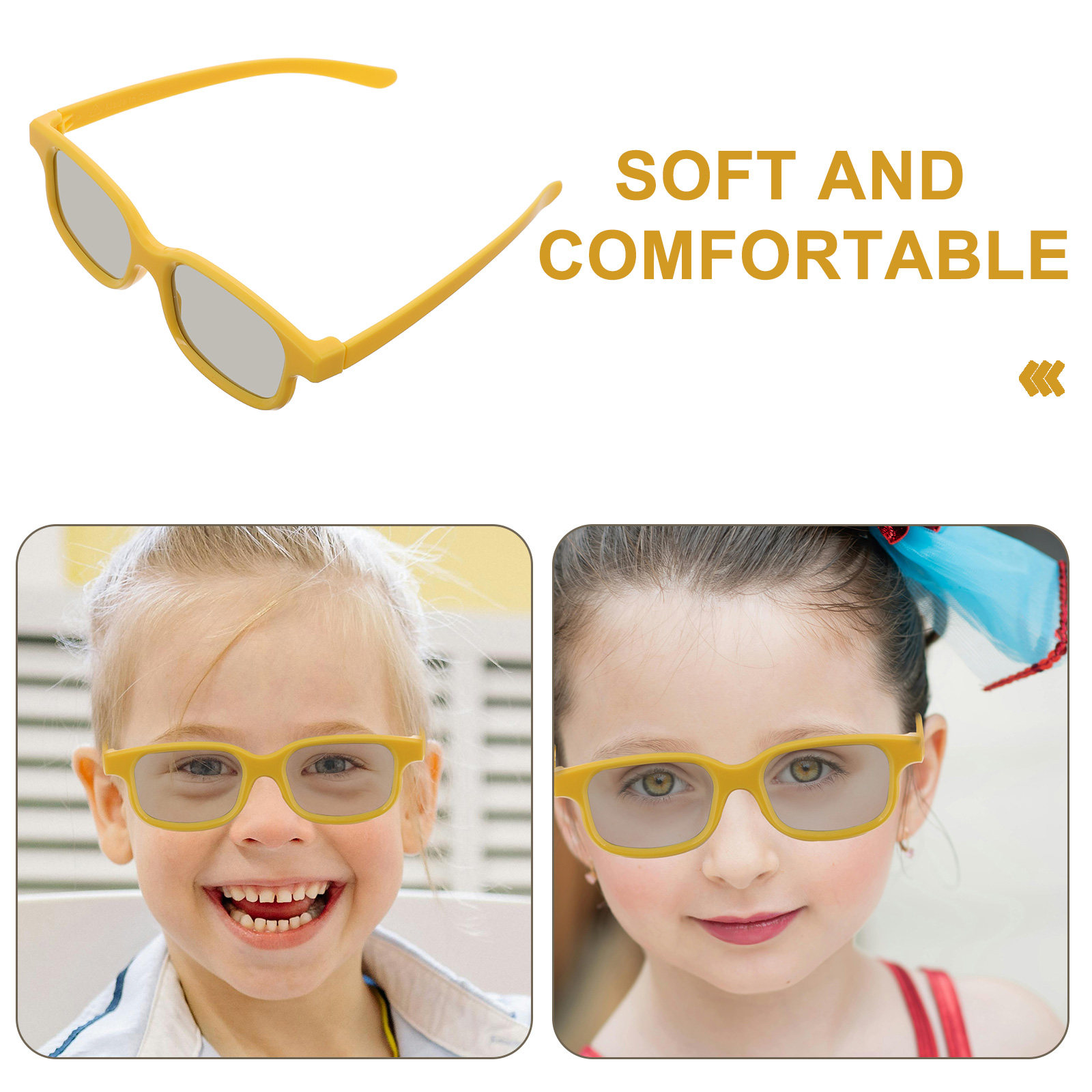 6Pcs Kids 3D Glasses Family Fr - Home Cinema Kids 评论和价格