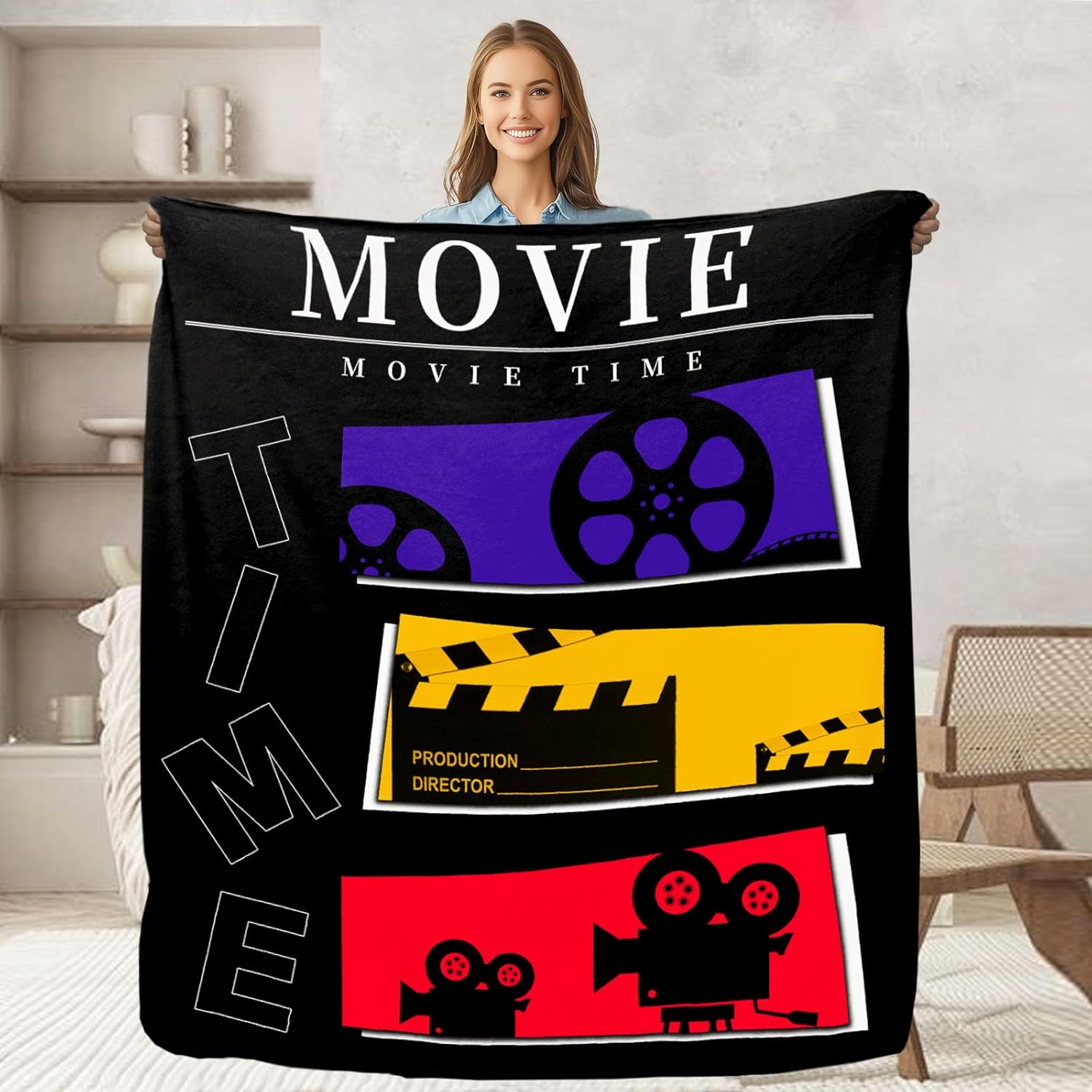 Movie Throw Blanket for Movie  - Home Cinema Kids 评论和价格