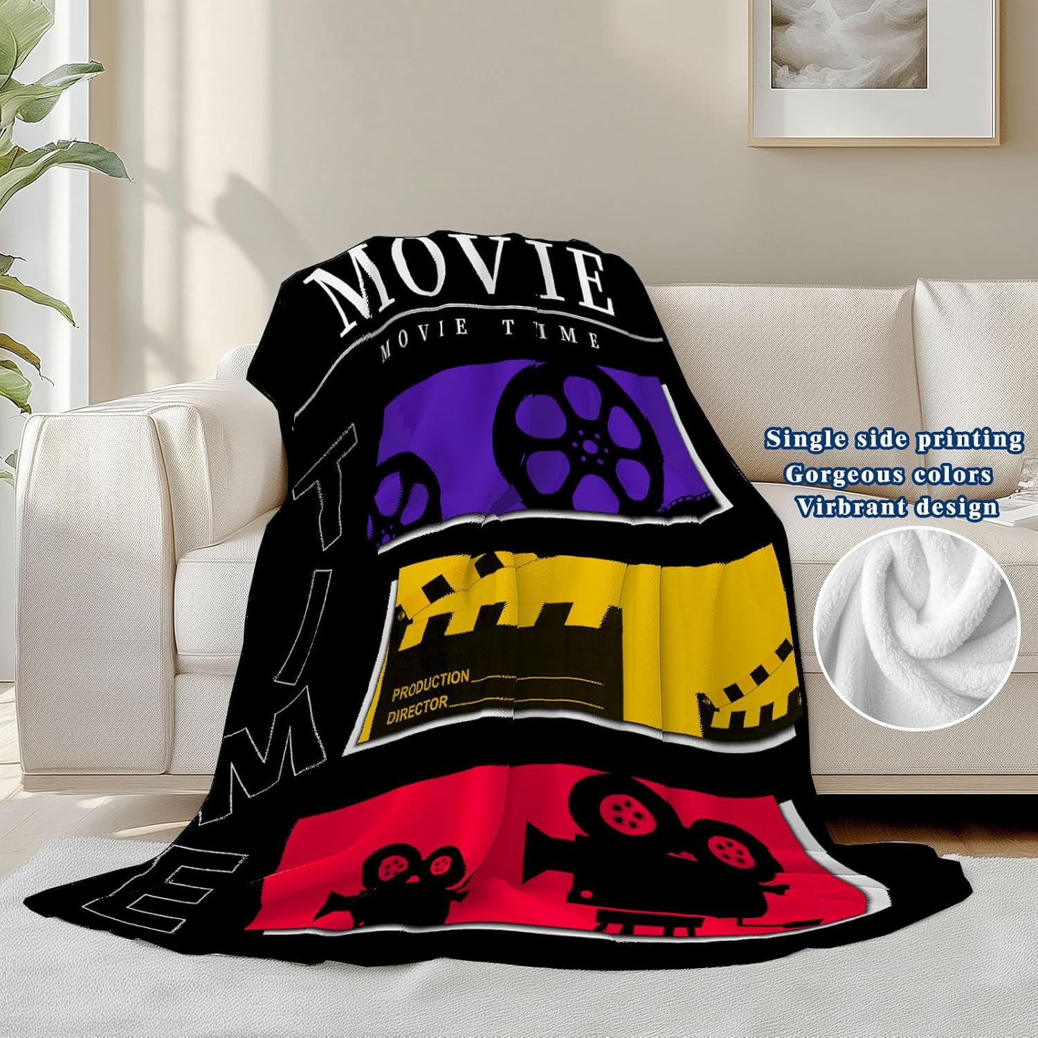 Movie Throw Blanket for Movie  - Home Cinema Kids 评论和价格