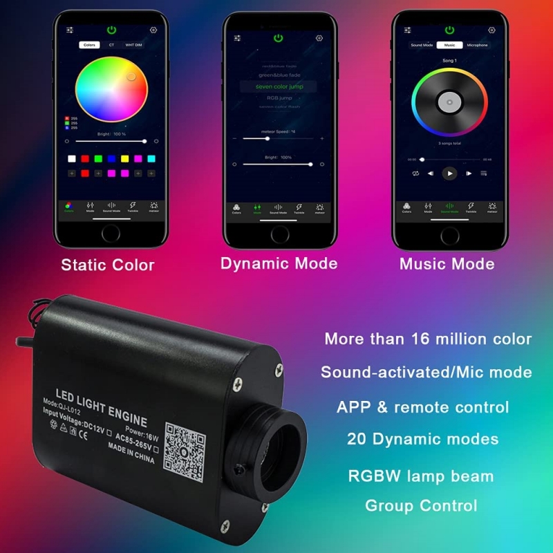 12W RGBW LED Fiber Optic Star  - Home Cinema Interiors 评论和价格