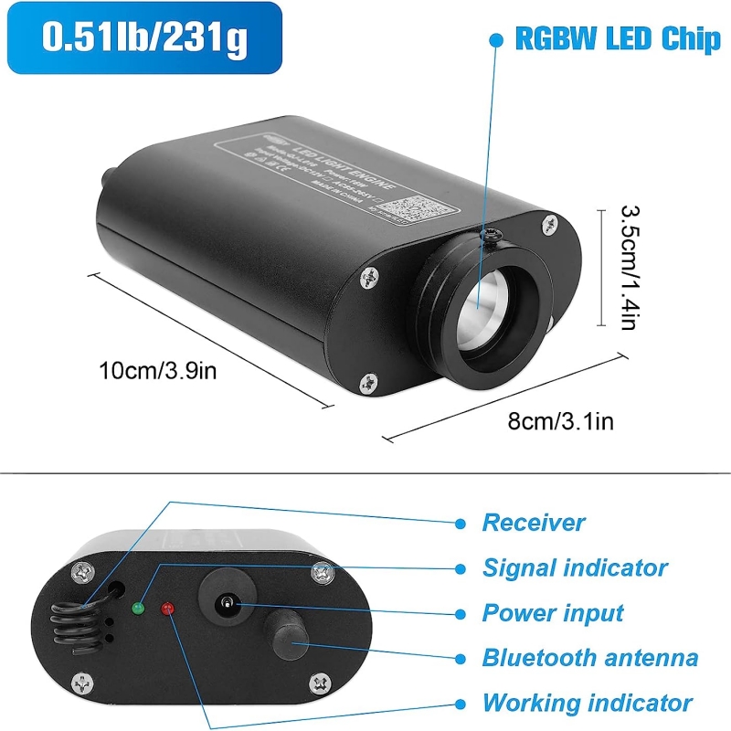 12W RGBW LED Fiber Optic Star  - Home Cinema Interiors 评论和价格