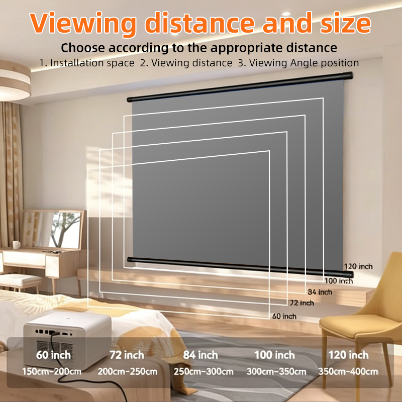 Anti Light Gray Projection Scr - Home Cinema Wall Lights 评论和价格