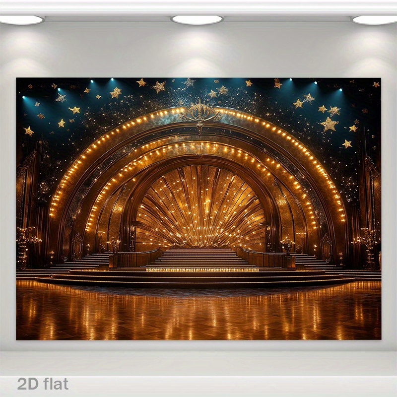 Luxury Golden Theater Stage Ar - Home Cinema Wall Lights 评论和价格