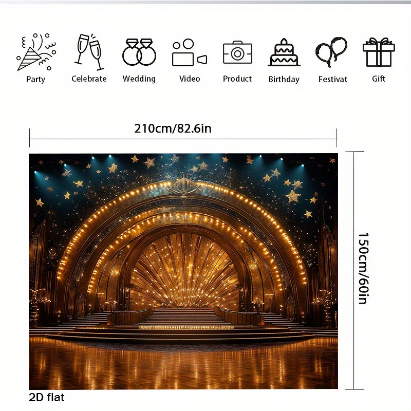 Luxury Golden Theater Stage Ar - Home Cinema Wall Lights 评论和价格