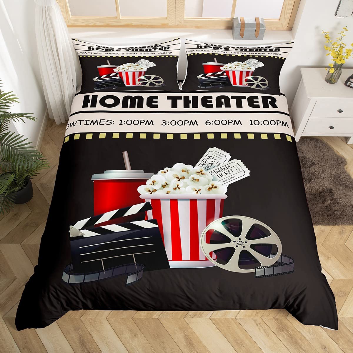 Vintage Cinema Ticket Duvet Co - Home Cinema Kids 评论和价格