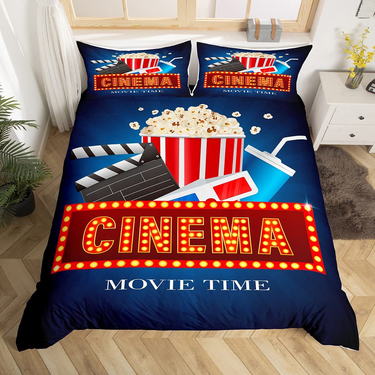 Vintage Cinema Ticket Duvet Co - Home Cinema Kids 评论和价格