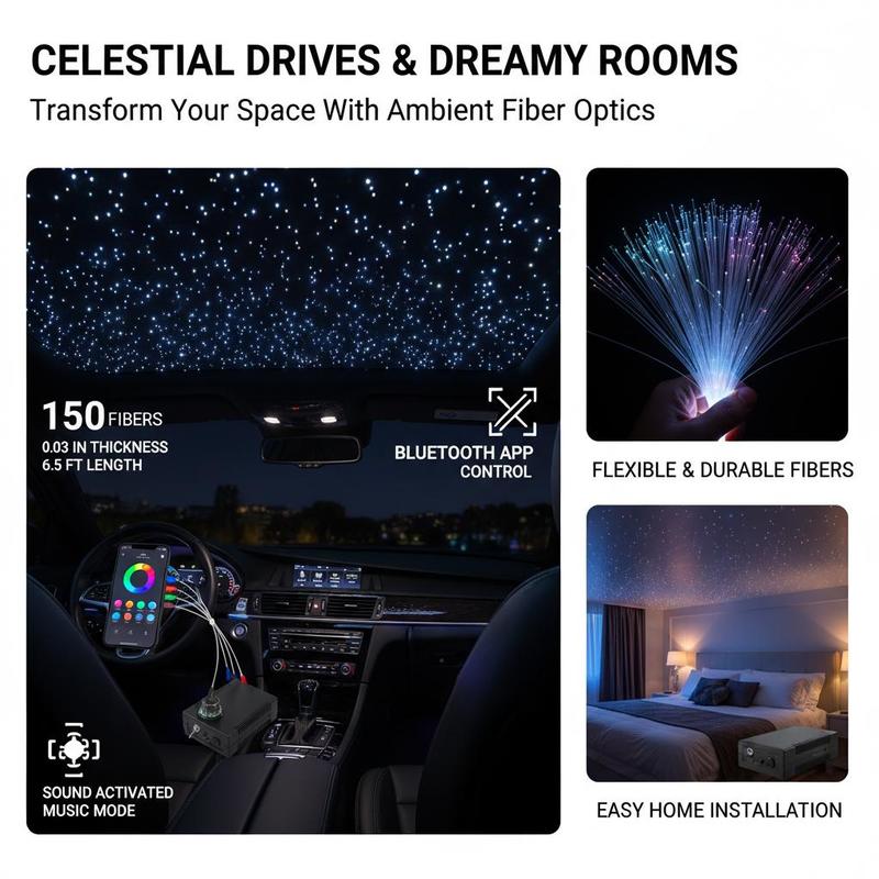 Fiber Optic Star Ceiling Light - Home Cinema Interiors 评论和价格