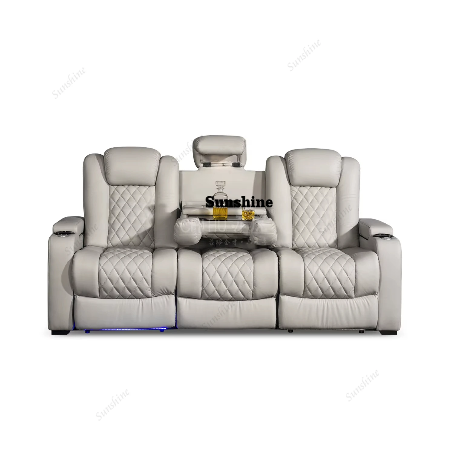 White Color 3seater Electric C - Home Cinema Interiors 评论和价格