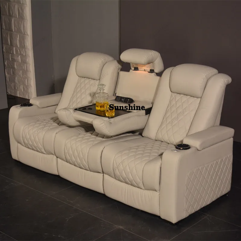 White Color 3seater Electric C - Home Cinema Interiors 评论和价格