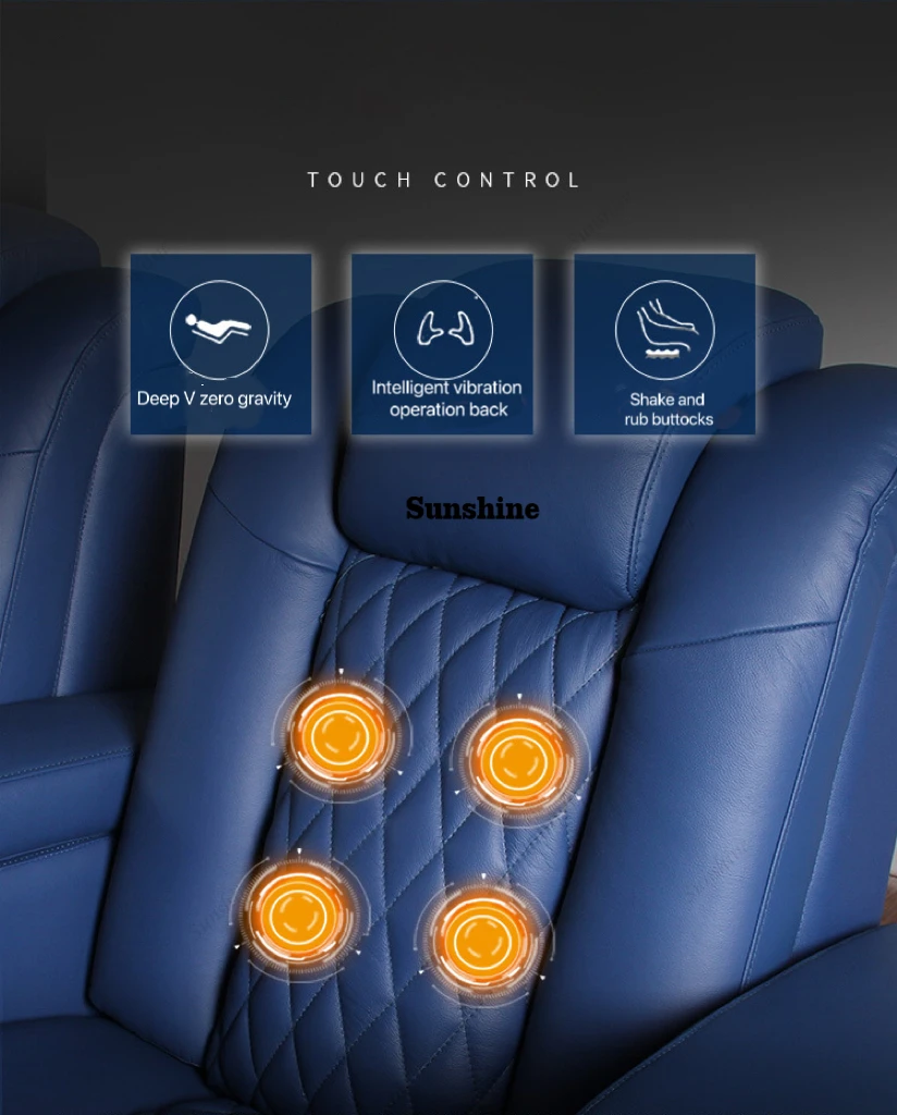 White Color 3seater Electric C - Home Cinema Interiors 评论和价格