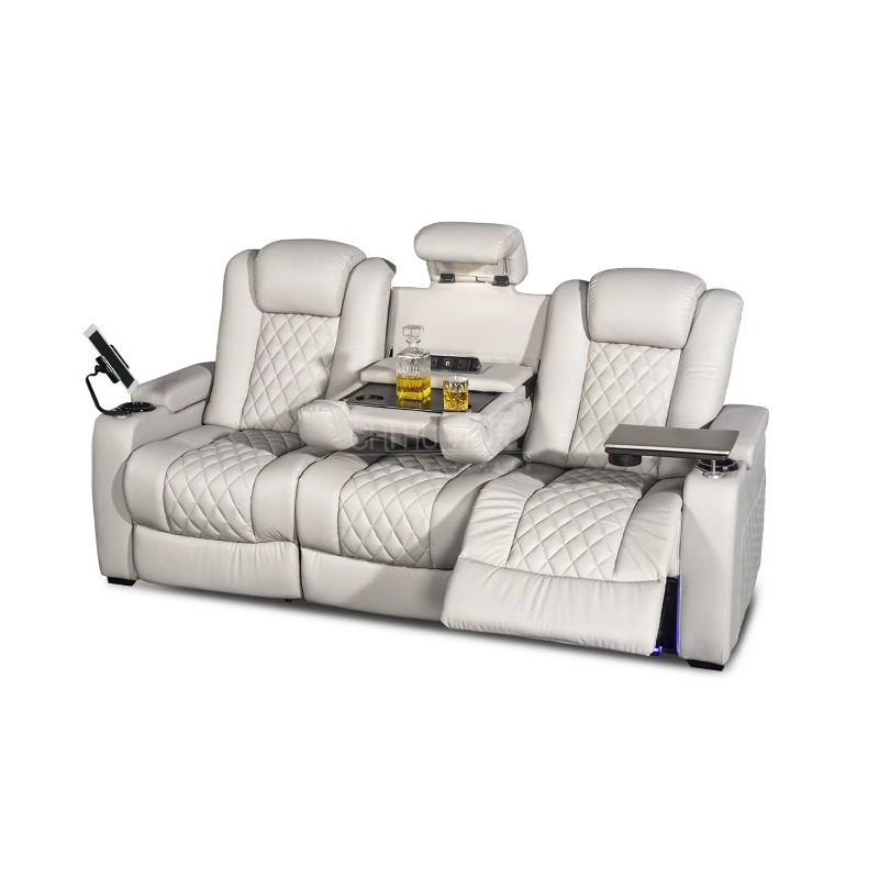 White Color 3seater Electric C - Home Cinema Interiors 评论和价格