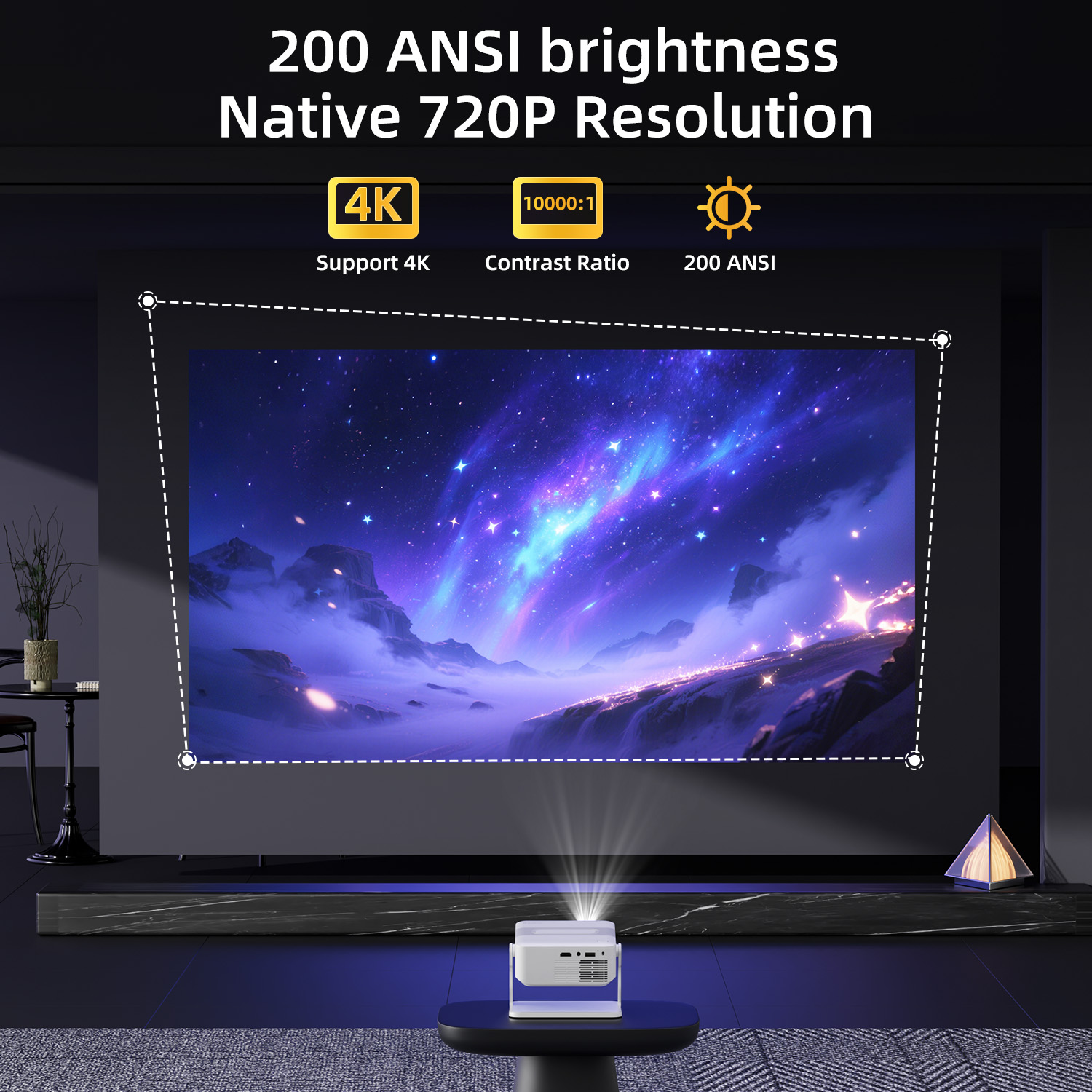 Xnano Projector HA109 4K Andro - Home Cinema Hdmi 评论和价格