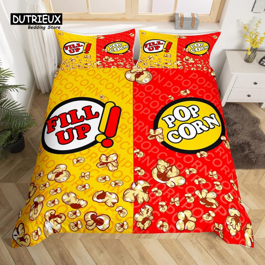 Popcorn Duvet Cover Movie Thea - Home Cinema Kids 评论和价格